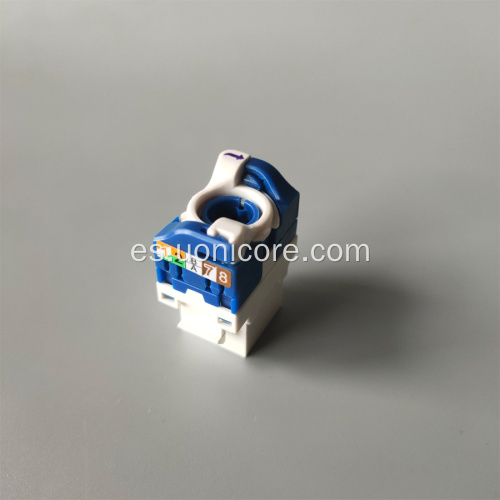 Conector keystone cat6a de alta velocidad de conexión de 10G